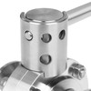 JMCOLMT 1.5 Inch Butterfly Valve Sanitary 2 Pcs Stainless Steel