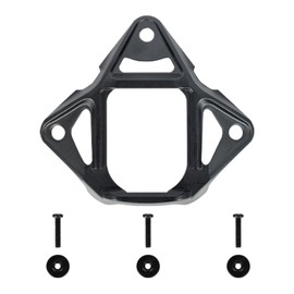 Metal Helmet NVG Mount Adapter, 3-Hole Type 2 Skeleton NVG Mount Shroud, Base Helmet Frame Mount(Black)