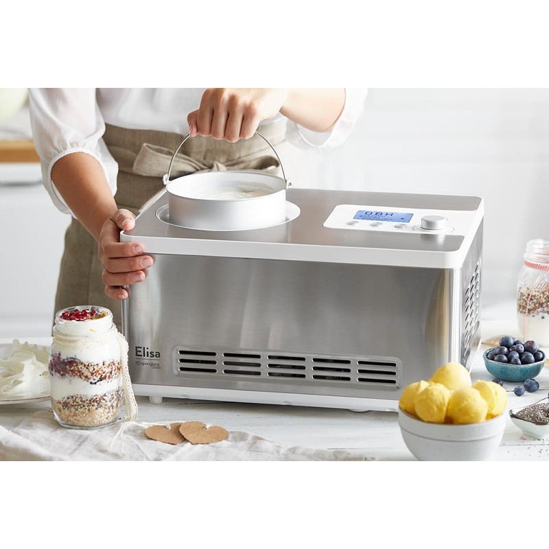 Springlane Stainless Steel Ice Container for Ice Maker, Additional Container