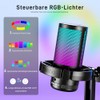 MAONO - Micrófono USB para PC, micrófono RGB para juegos