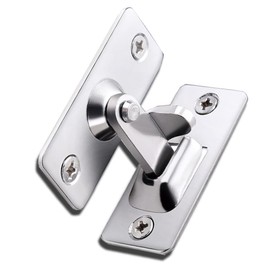 YFFSFDC 90 Degree Door Clasp Lock 90 Degree Right Angle Door Lock Stainless Steel Door Lock Bolt Lock 90° Auxiliary Key Bolt Latch Sliding Door Lock Bathroom Room Bathroom Lock Anti-theft Safety Door