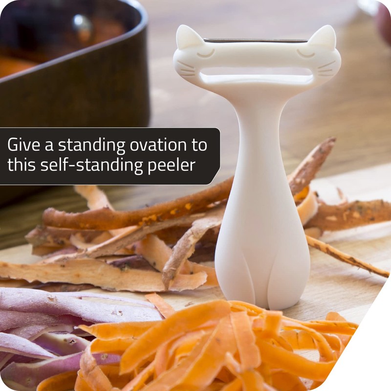 Peleg Design CatPeeler Cute Vegetable Peeler, Cat Design Peeler for