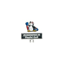 Muningwear MG4FAZ63M Golf Marker [ENVOY] Clip Type Penguin Mark Cute, BK00 (Black)