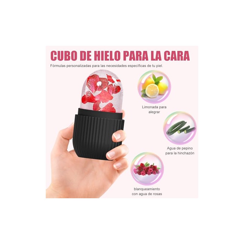 Rodillo Facial, Juego de 2 Piezas con 2 Bolsas, Hielo