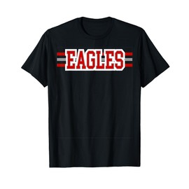 Eagles Red White School Spirit T-Shirt