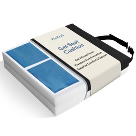 Wheelchair Seat Cushion Gel Infused Foam - Orthopedic, Coccyx, Tailbone Support - High Resilience for Positioning and Stability Prevents Pressure Sores, 2" Low Profile - 20" x 18" x 2"