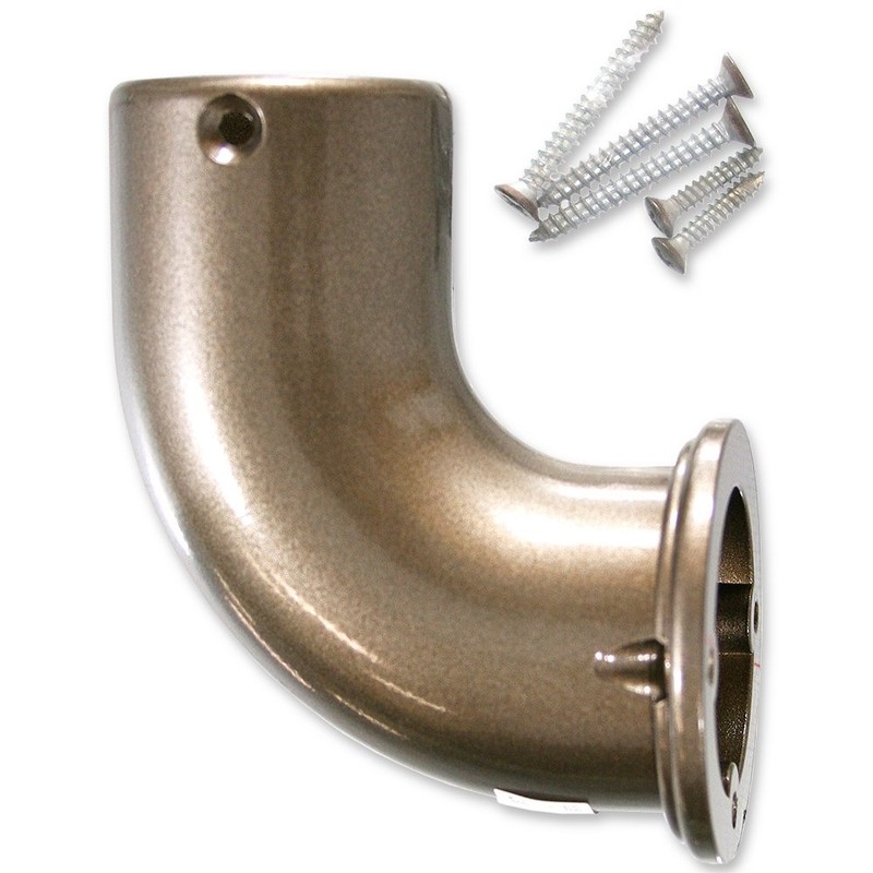 WAKI Warm Handrail 35 Hardware HIT135 End Elbow, Bronze