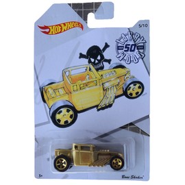 Hot Wheels Bone Shaker 5/10 [Gold], Larry Wood 50th Anniversary
