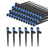 M METERXITY 80-Pack Drip Irrigation Emitters Sprayers, Drippers on 5"/13mm