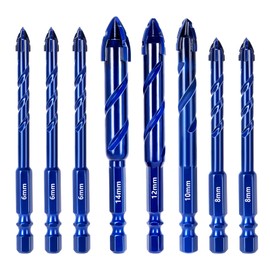 NEWTACNA 8 Pcs Masonry Drill Bit Set