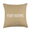 Fort Wayne Throw Pillow