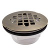 Westbrass D206P-06 2" No-Caulk PVC Compression Shower Drain with 4-1/4"