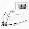 Blycorul Rear Door Latch Assembly with Cable & Rod, Right