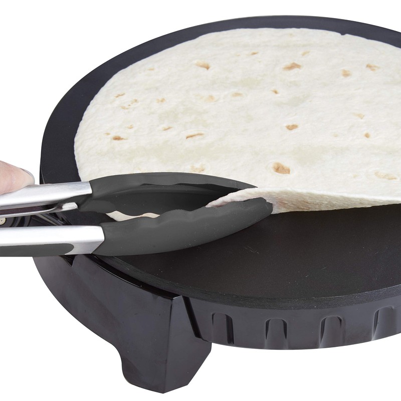 CucinaPro Electric Tortilla Maker - 10" Roti, Flatbread, Non-Stick Cooking