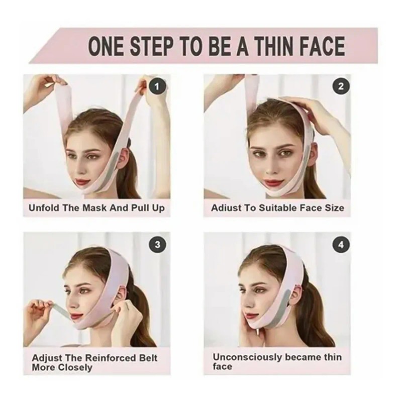 Faja Mentonera Reduce Papada Correa Adelgazante Facial Antia