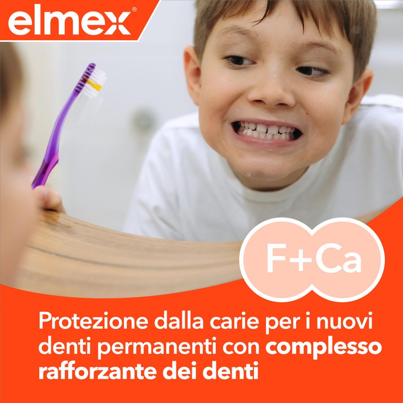 ELMEX Dentifricio Junior Protezione Carie per i Denti dei Bimbi,