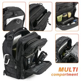 gracedon Tactical Chest Backpack Sling bag Pack Military Molle Assault Range Bags for Outdoor Sports Travel