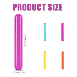 4 Pack Toothbrush Cases Travel Toothbrush Holder Portable Toothbrush Container Case Plastic Toothbrush Carrier Cover Case Toothbrush Protector for Traveling, Bathroom, School, Home, Camping