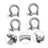 Kichvoe 4pcs Durable Metal Shackles Horseshoe D Shaped Design Easy