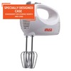 IMUSA USA Hand Mixer with Case 5-Speed ,White, Small