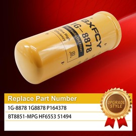1G-8878 Hydraulic Filter Replace for BT8850-MPG BT8851-MPG HF6553 P164378 P164384 BT8862 51495 51494 6598903 666881 Compatible with Caterpillar Bobcat Excavators Skid Steer Loaders Track Loaders