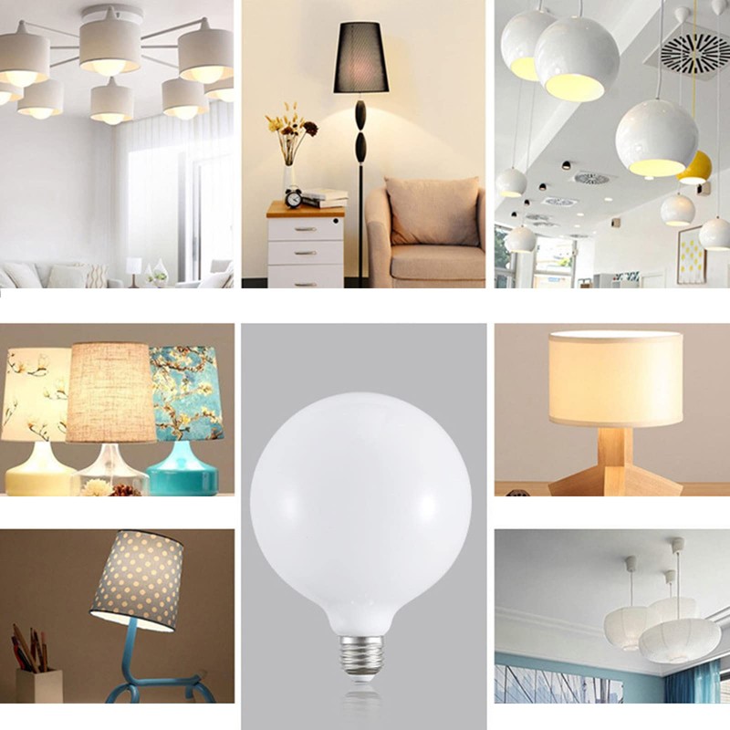 G95 LED Edison Globe Light Bulb, Natural White 4000K, 9W