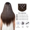 SOBEAUTY Clip in Hair Extensions, Real Human Hair Extensions, 100%