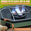 Camping Stove Propane Two Burner, 34000BTU Foldable Camp Stove Gas