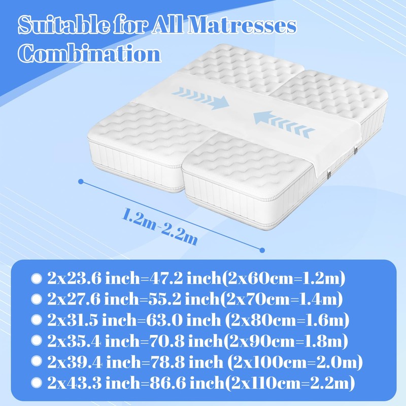 NOSONUS Bed Bridge Twin to King,Twin to King Bed Converter