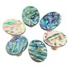 KYEYGWO Pack of 4 Abalone Shell Furniture Knobs, White Shell