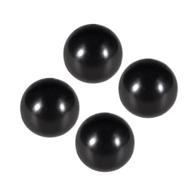CoCud Duroplast Ball Knobs M8 Internal Thread 40 mm Diameter Plastic Metric Hand Screw Handle Black - (Application: for Lathes Machines Lever Handle) Pack of 4
