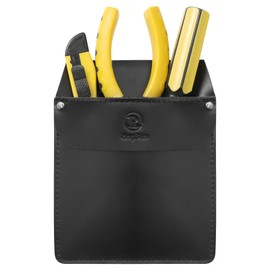 RingSun Genuine Leather Pocket Protector for Men, Durable Pocket Tool Pouch, Jeans Shirts Pocket Protector for Tools Pens