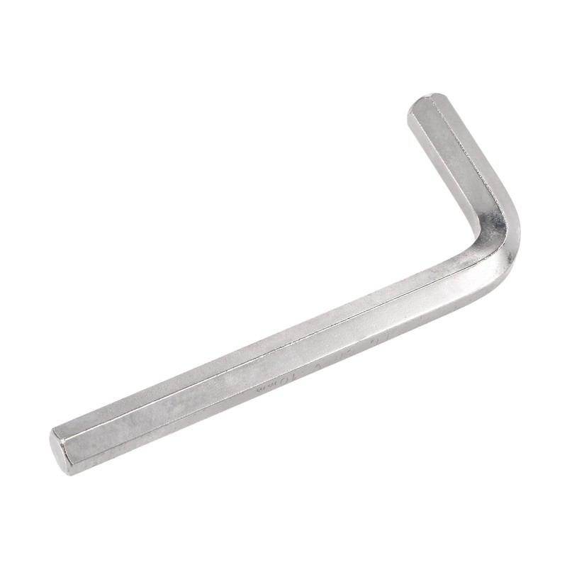 uxcell 10mm Hex Key Wrench, L Shaped CR-V Repairing Tool