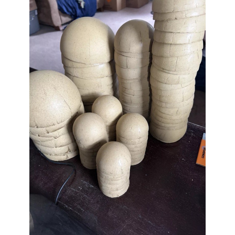 lidu 4" Paper Firework Ball Shell Nesting Hemispheres 4 part