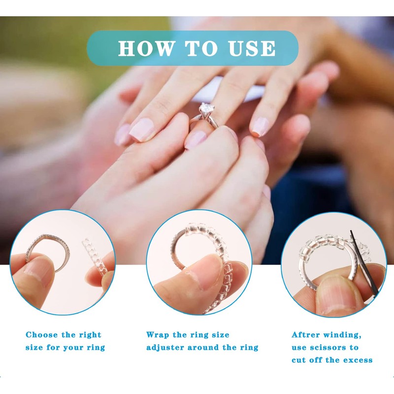 70 Pcs Ring Size Adjuster for Loose Rings with Ring
