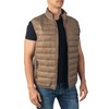 Alpine Swiss Clark Mens Lightweight Down Alternative Vest Jacket Taupe