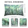 Kwlegh Winter Aurora Lumbar Pillow Covers 12x20 Set of 2