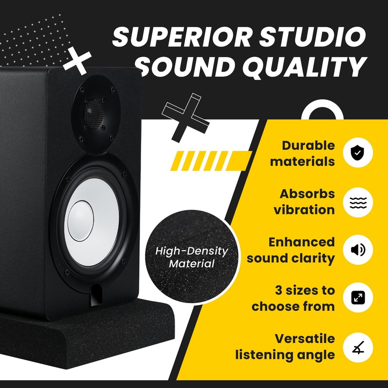 Sound Addicted - Studio Monitor Isolation Pads for 5 Inch