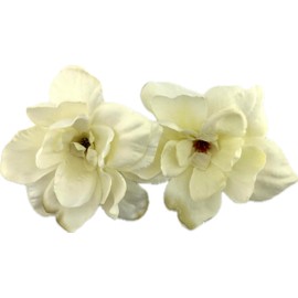 Double Cream White Apple Blossom Silk Hair Comb