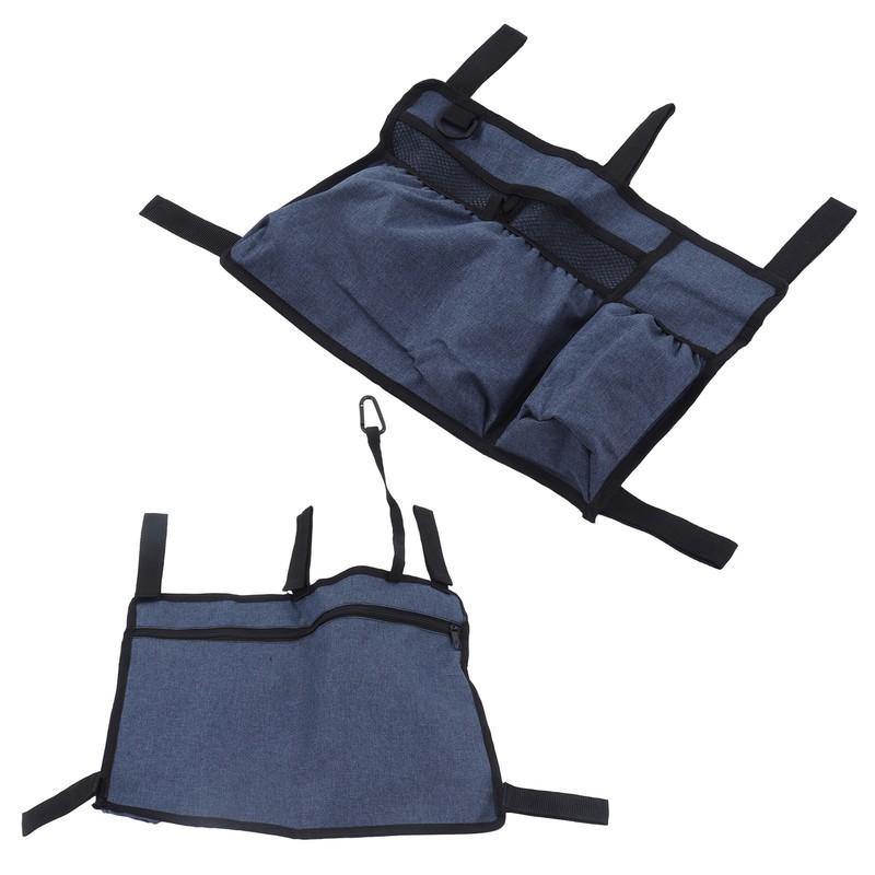 Multi Pocket Oxford Cloth Walker Storage Bag Wheelchair Side Hanging