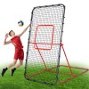 Volleyball Rebounder Net, 7X4 Ft Volleyball Practice Net with 4