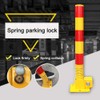 Vechkom Folding Parking Post Parking Barrier Spring Type Thickened Parking