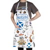 G2TUP Scotland Kitchen Apron Scottish Highlander Apron Scottish Thistle Gifts
