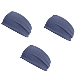 TENGFENG Headband Men Headband Sweat Absorbing Sports - Wide Comfortable Sweatband for Men and Women Quick Dry Turban Hair Band Sports Headbands for Running, Soccer, Yoga, Cycling, 3 Colors