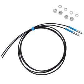 BOJKEON FT610 Fiber Optic Sensor,Through-Beam Reflection Fiber Optic,1m Line Length,M6 Sensor Probe Through-Beam Reflection Optical Sensor
