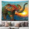 Ulticool - Elephant Sun Boho Bohemian - Wall Hanging -