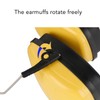 Yellow Baby Ear Protection Noise Cancelling Earmuff Efficient Foldable Adjusting