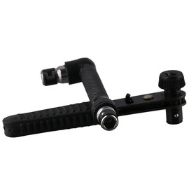 iuniq 2 pieces Black L-shaped Socket Wrench Mini Wrench Screwdriver Bit and Socket Tool Hand Tool for Metal, Wood Workers