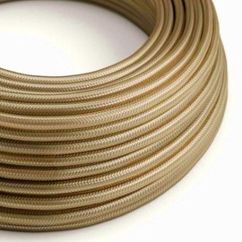 1 Meter Vintage 3 Core Round Electric Cable Fabric Covered Wire Italian Braided 0.75 mm Electrical Cable Flexible Wire for Lighting Other Appliances
