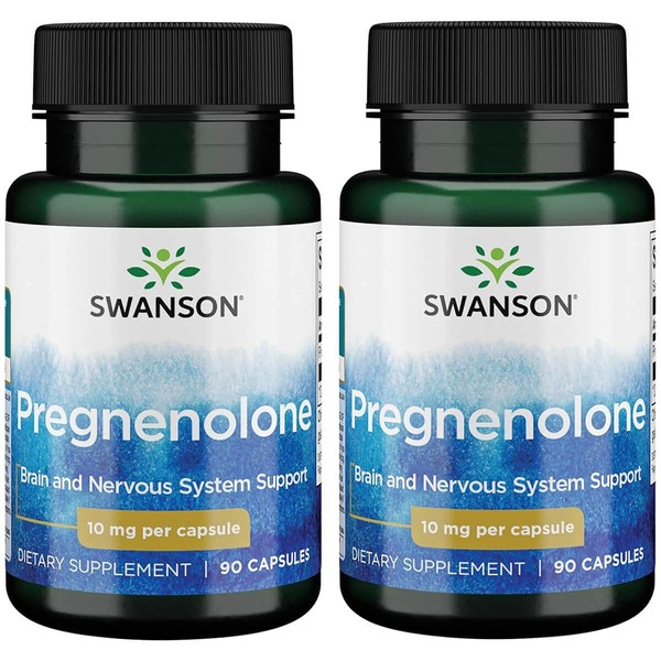 Swanson Pregnenolone 10 mg 90 Caps 2 Pack
